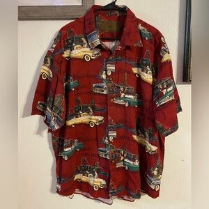 Clearwater outfitters Christmas men button up shirt